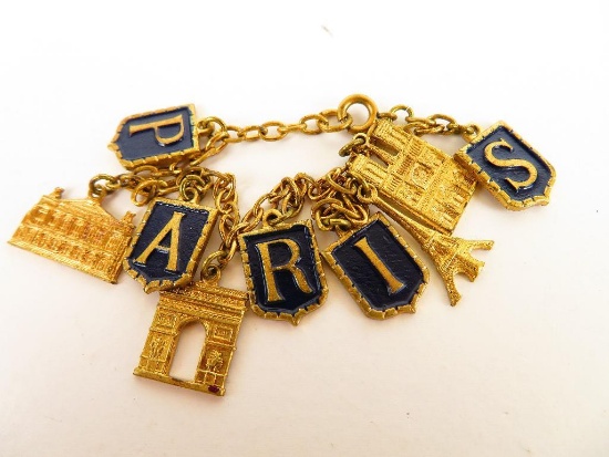 Charm Bracelet bought for Sweetheart during WWII in Paris France.