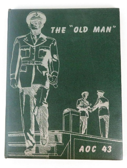 The "Old Man" AOC 43 Yearbook Fort Riley Kansas 1952. Some pages have pencil scribbling from child