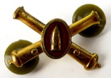 Lot of (2) Coast Artillery Army Officer Collar Pins.