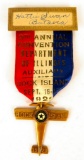 1929 American Legion 9th Annual Convention Department of Illinois Auxiliary Badge Rock Island Ill