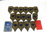 Lot of (15) Military Patches and (2) Military Books.