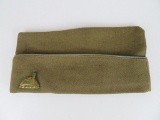 WWII U.S. Army Garrison Cap with Badge.