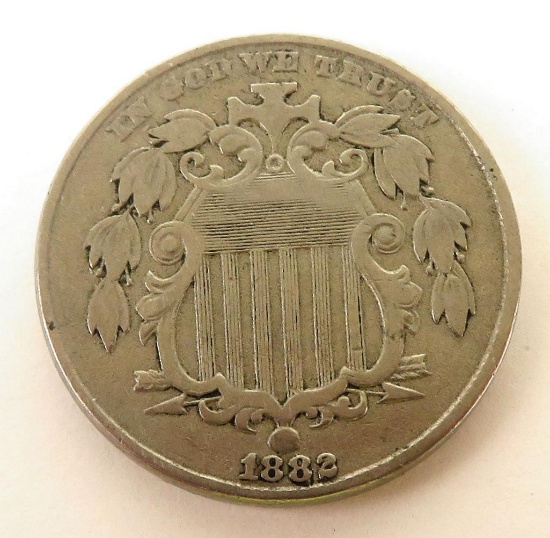 1882 Shield Nickel.