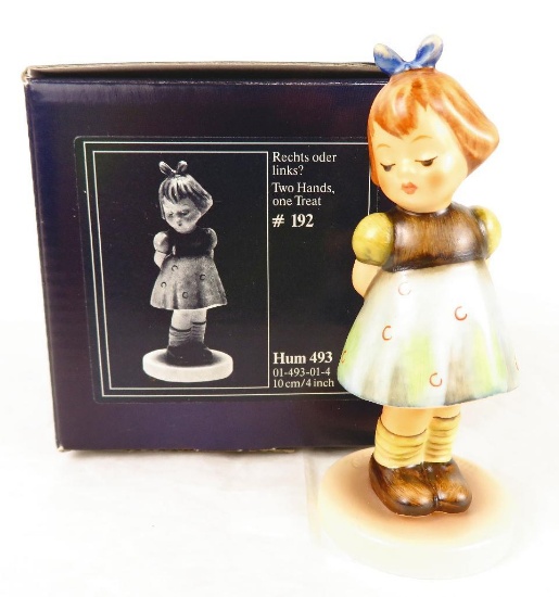 Hummel Figurine #493 "Two Hands, One Treat" TMK 7.