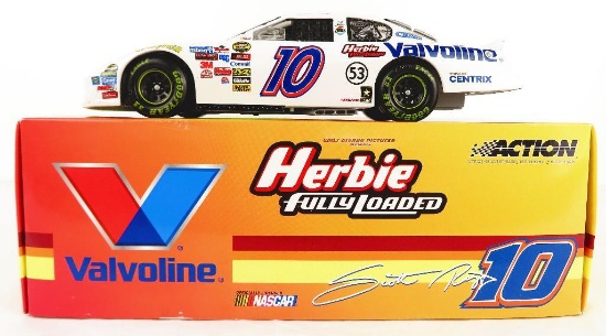 Scott Riggs #10 1/24 Scale Valvoline Herbie Fully Loaded Stock Car Action Racing in original box.