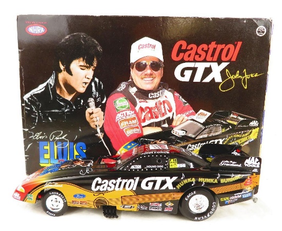 John Force Castrol GTX Elvis Presley 1/24 Scale Action Funny Car in original box.