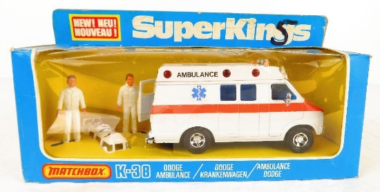 Matchbox Super Kings K-38 Dodge Ambulance in original box.