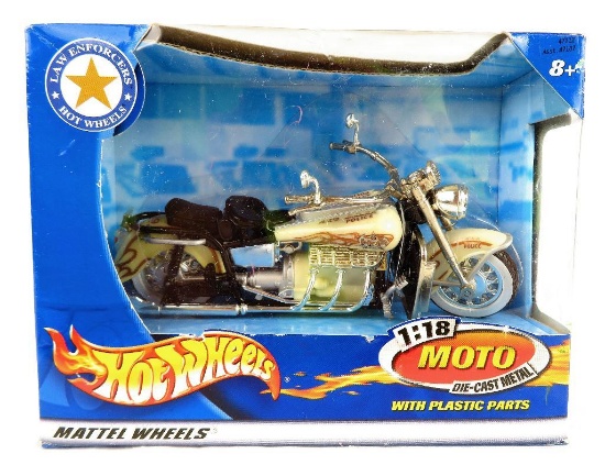 Hot Wheels Mattel Wheels 1/18th Scale Moto Die-Cast in original box.