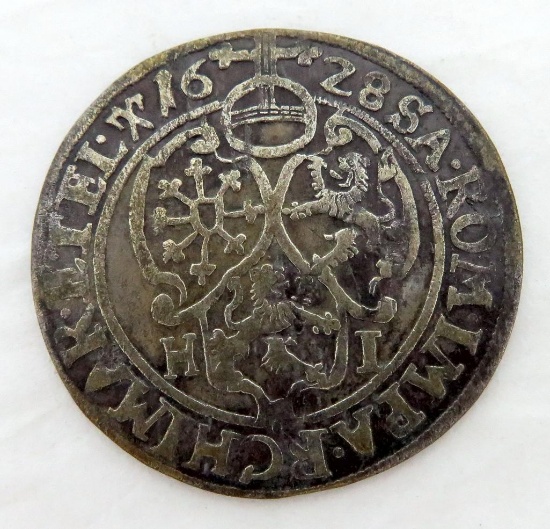 1628 German States SAXONY-ALBERTINE 1/24 Thaler Silver.