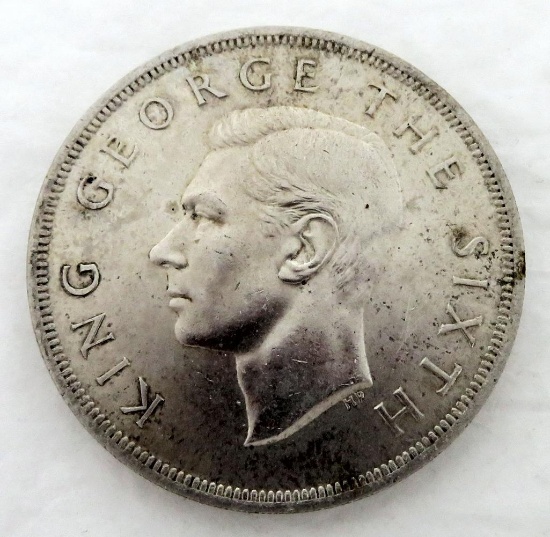 1949 New Zealand Crown George VI Silver.