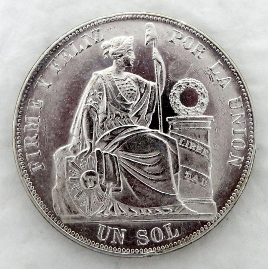 1885-TD Peru Sol Silver.