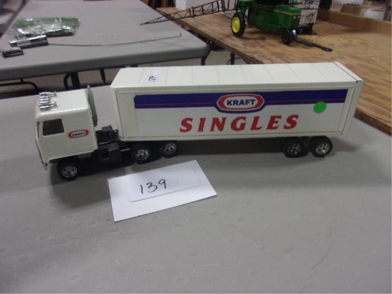 TOY TRUCK SEMI TRACTOR AND TRAILER KRAFT SINGLES