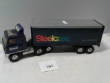 TOY TRACTOR TRAILER COE STEELCASE QUALITY OFFICE FURNITURE, SOME RUSTING