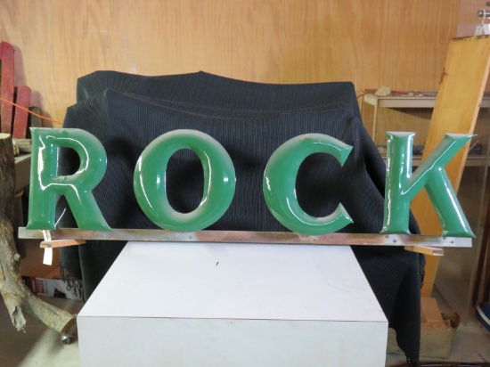 Porcelain "Rock" Letters