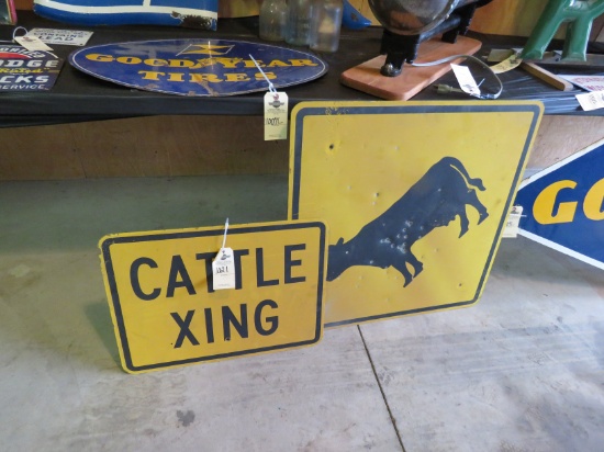 Cattle Crossing sign