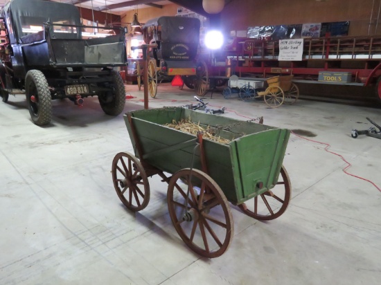 Vintage Wooden Wheel Wagon