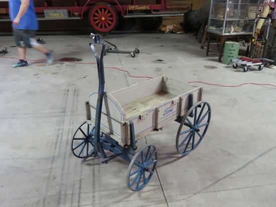 Small Wooden Wagon with Ford Script