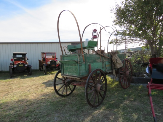 Horse Drawn HI side Wooden Wagon