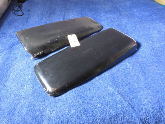 Original MOPAR 1969-72 A/B Body Twin Hood Scoops with 340 Emblems