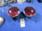 Pair of Vintage Stop Taillights
