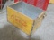 Coca Cola Crate with Cast Coca Cola Sign