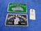 Stockers and Road Knights Vintage Vehicle Club Plates- Pot Metal