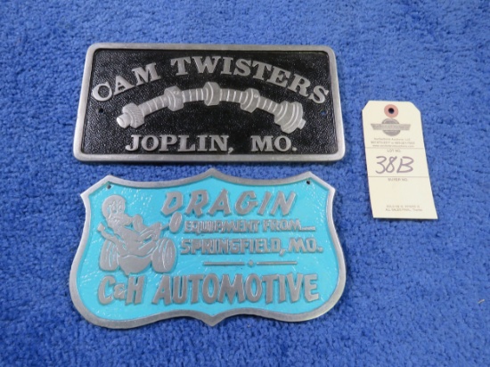 Cam Twisters Vintage Vehicle Club Plates- Pot Metal
