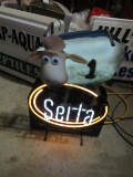 Serta Sheep Neon Stand UP Sign-Works