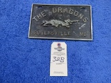 The Dragons Vintage Vehicle Club Plate- Pot Metal