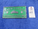 7-11 Vintage Vehicle Club Plate from Springfield, MO- Pot Metal