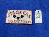 Strokers Vintage Vehicle Club Plate from Springfield, MO- Pot Metal