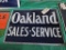 Oakland Pontiac Porcelain Sign