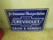 Chevrolet Sales & Service  Porcelain Sign