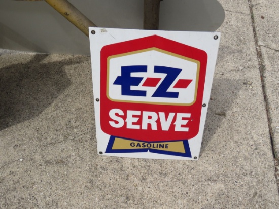 EZ-SERVE Gasoline Porcelain Pump Plate