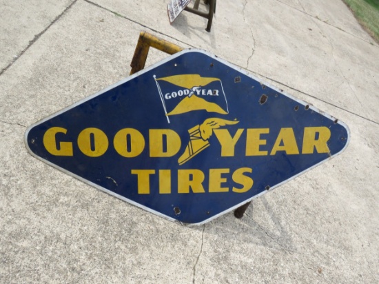 Goodyear Tires Porcelain Sign
