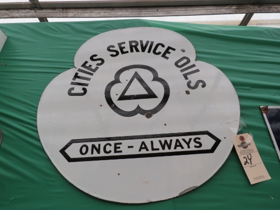 Cities Service DS Porcelain Sign