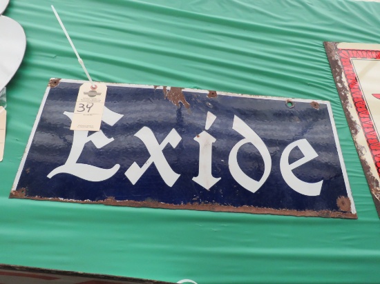 Excide DS Porcelain Sign