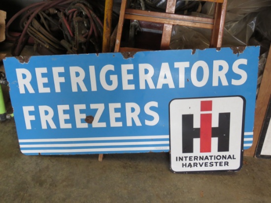 International Refrigerators Porcelain Sign