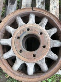 Pair of 1929 Buick Automobile Wood Spoke Wheels