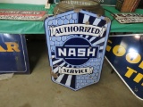 Nash Authorized Service DS Porcelain Sign