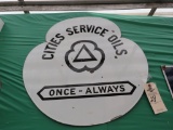 Cities Service DS Porcelain Sign