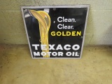 Texaco Motor Oil Porcelain Sign