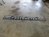 Photometer Headlight Testing Porcelain Sign