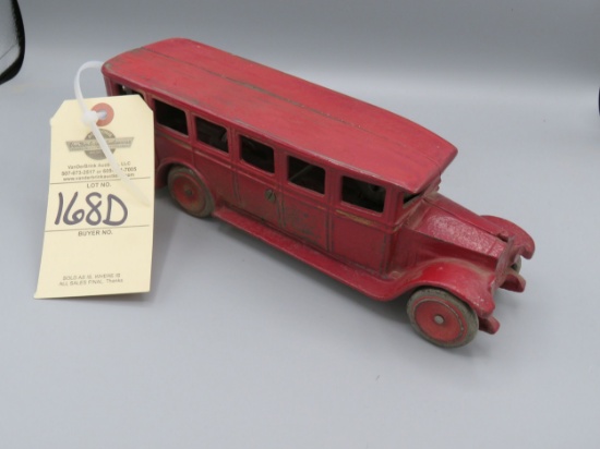 Vintage Cast Iron Bus Approx. 10 inches  Seto