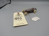 Rare Slush Cast Racer from Walt Ferris made in Lincoln,  Ne #LWV28  Approx. 2 inches