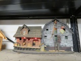 Tire Shop Diorama with Vintage Cast Iron Toys