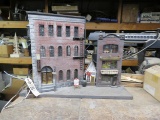 Street Scene Diorama with Vintage Cast Iron Toys