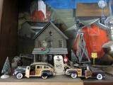 At the Lake Diorama with Vintage Cast Iron Toys