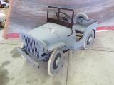 Vintage Triang-British Military Willys Jeep Pedal Car