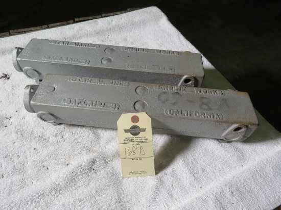 Pair of Star Maine Aluminum Manifolds Ford Flathead V8